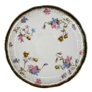 Royal Stafford Vintage Violets Pompadour Bone China Saucer Plate England 1914-40